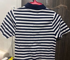 Striped Polo Top