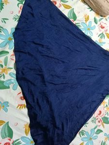 Elegant Blue Embroidered Dress