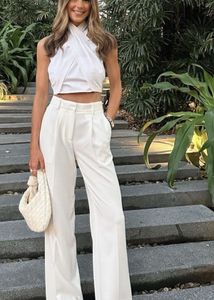 Zara White Trousers