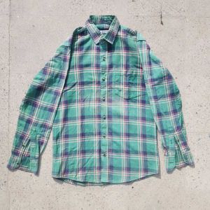 zara shirt green print