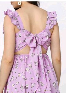 Tokyo Talkies Floral Print Ruffle Dress