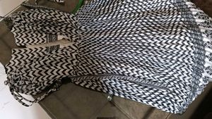 Black &amp; White Print Dress