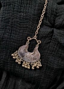 Oxidized Silver Maang Tikka