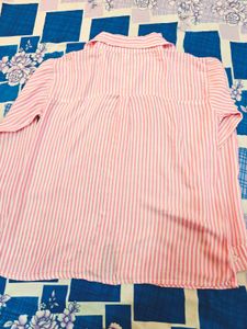 Zara Striped Pink Shirt