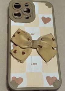 A Cute Lattice Bowknot iPhone 13 Pro Max Case