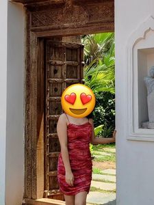 Red & Pink Bodycon Mini Dress