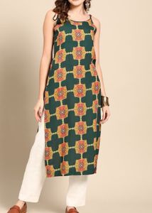Magenta Print Tie-Strap Tunic