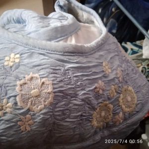 Floral Embroidery Nighty