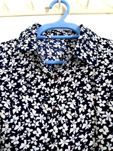 Floral Print Button-Down Shirt