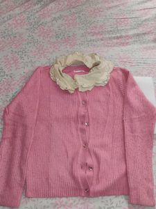 Pink Knit Cardigan