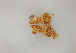 Golden Jhumka Earrings