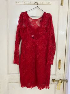 Red Lace Dress