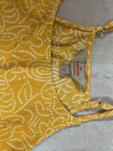 ANOUK yellow Halter Neck Kurti