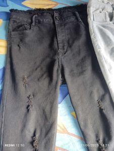 Two same Jeans light Blue And Black