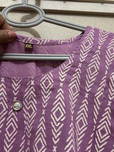 Elegant Purple Short Kurta