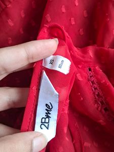 Red Ruffled Dress