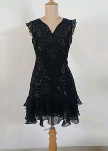 Black Sequin Mermaid Party Dress