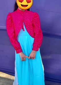 like new 12 years old girl dress with cape