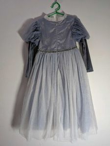 Girl&#39;s Grey &amp; White Dress