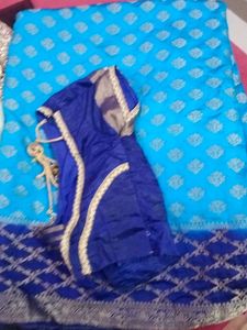 Sky Blue Saree
