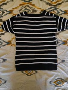 Striped V-Neck T-Shirt