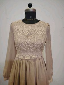 Chic Lace Detail Mini Dress