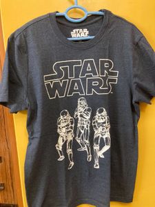 Green Polo Tshirt And Star Wars Tee
