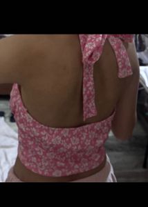 Floral Pink Crop Top