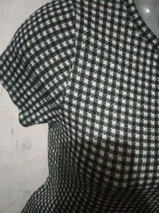 Checkered Skater Dress