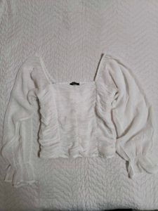 Bell Sleeved Crop Top