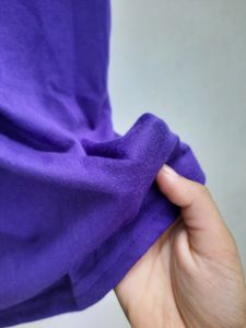 Purple FITTED TANK TOP