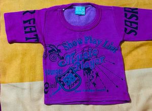 Light Yellow And Rose Colour T Shirts For Babies