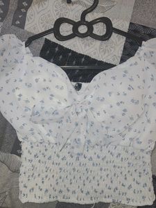 Floral Print Crop Top