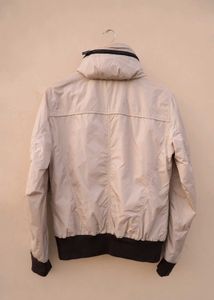 Beige Windbreaker Jacket