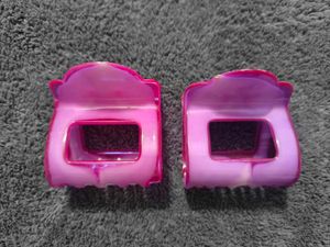 Pink Claw Hair Clips - Y2K