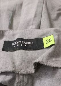 High waist trousers with belt