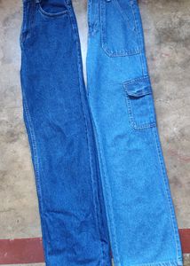Cargo Jeans + Straight FitJeans Combo