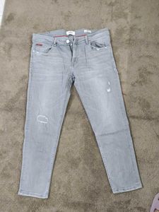 Gray Denim Jeans