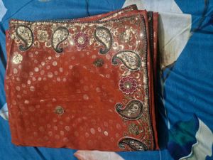 Saree With Stiched Blouse