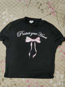 Black Fitted Top For Women