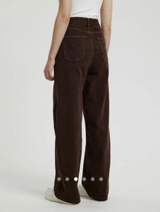 Brown Wide Leg Jeans