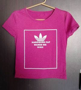 Crop T-shirt(Active Wear)