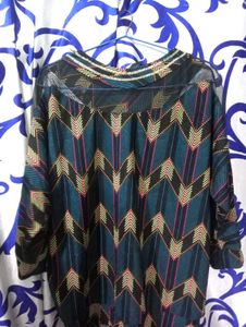 Balck Short Sleeved Blouse Top