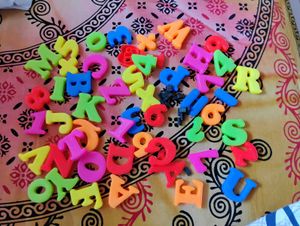 Kids Body Parts Cards And Magnetic Alphabets