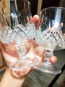 Crystal Wine Glasses (Set of 2)
