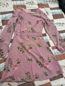 A Floral Print Dress