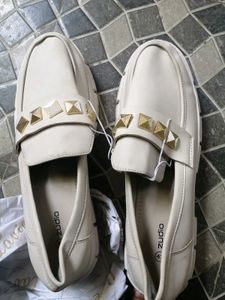 Stylish White Loafers