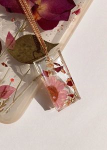 Floral Resin Necklace