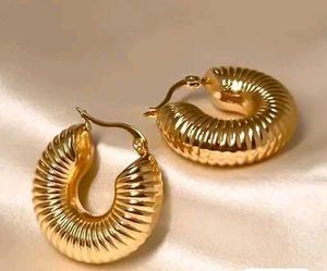Gold Plated Hoop Earrings