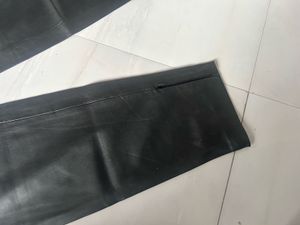 Mango Black Leather Pants